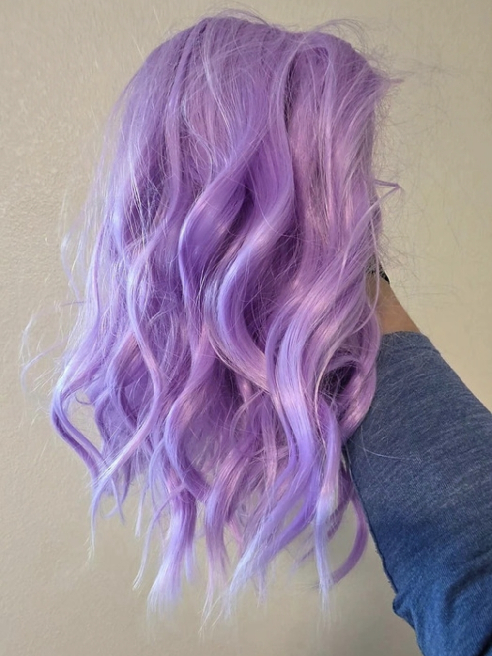 eNilecor Lavender Purple Short Wavy Bob Wig